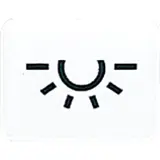 JUNG 33LWW Kalotte Lichtsymbol | alpinweiß