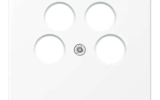 JUNG LS990-4SAT2WWM Antennenabdeckung Serie LS 4-fach | schneeweiß matt