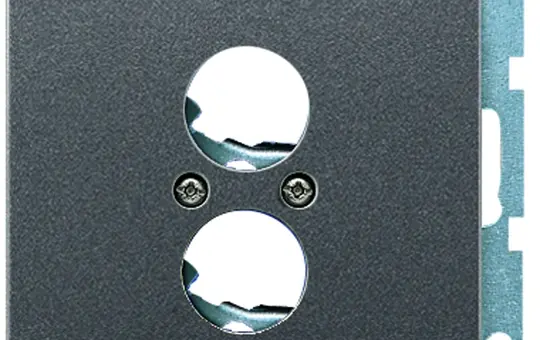 JUNG AL2962-2AN Lautsprecherbuchsen-Abdeckung Serie LS 2-fach | anthrazit