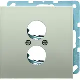 JUNG AL2962-2 Lautsprecherbuchsen-Abdeckung Serie LS 2-fach | aluminium