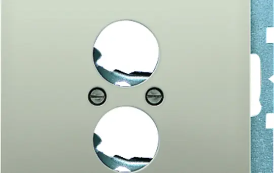 JUNG AL2962-2 Lautsprecherbuchsen-Abdeckung Serie LS 2-fach | aluminium