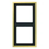 JUNG ME2982C Abdeckrahmen LS 990 2-fach | messing classic