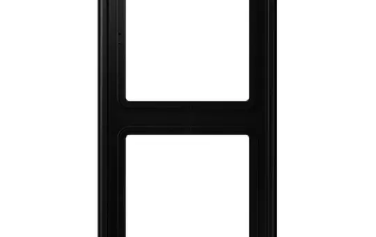 JUNG LS982SWM Abdeckrahmen LS 990 2-fach | graphitschwarz matt