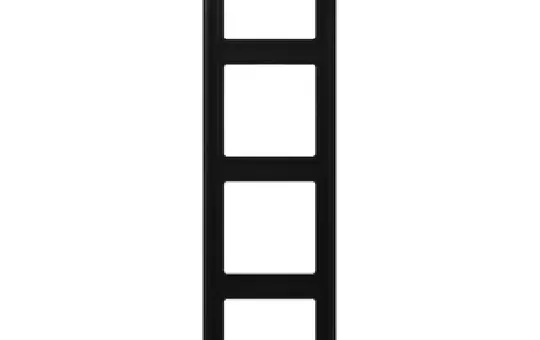 JUNG LS984SWM Abdeckrahmen LS 990 4-fach | graphitschwarz matt