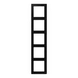 JUNG LS985SWM Abdeckrahmen LS 990 5-fach | graphitschwarz matt