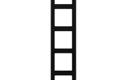 JUNG LS985SWM Abdeckrahmen LS 990 5-fach | graphitschwarz matt