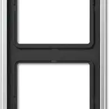 JUNG AL2982 Abdeckrahmen LS 990 2-fach | aluminium