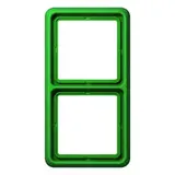 JUNG CD582WUGN Abdeckrahmen CD 2-fach, Thermoplast | grün