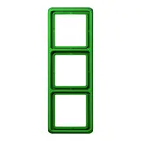 JUNG CD583WUGN Abdeckrahmen CD 3-fach, Thermoplast | grün