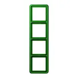 JUNG CD584WUGN Abdeckrahmen CD 4-fach, Thermoplast | grün