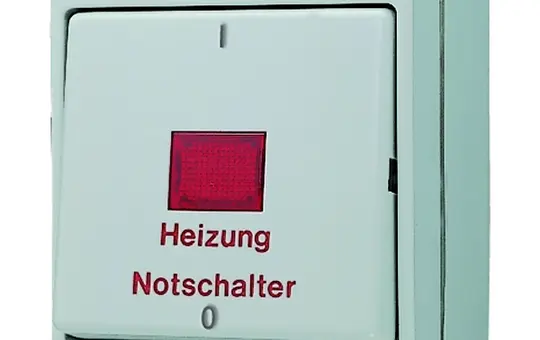 JUNG 603HW Wippschalter Serie WG 600 Ausschalter, Heizung, 3-polig | weiß