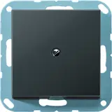 JUNG A590BFAANM Leitungsauslass mit Zugentlastung Serie A Thermoplast | anthrazit matt