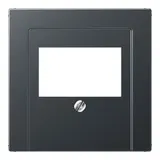 JUNG A569BFPLTANM Telefonabdeckung Serie A Thermoplast | anthrazit matt