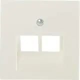 JUNG A569-2BFPLUA Netzwerkabdeckung Serie A 2-fach, Thermoplast | weiß