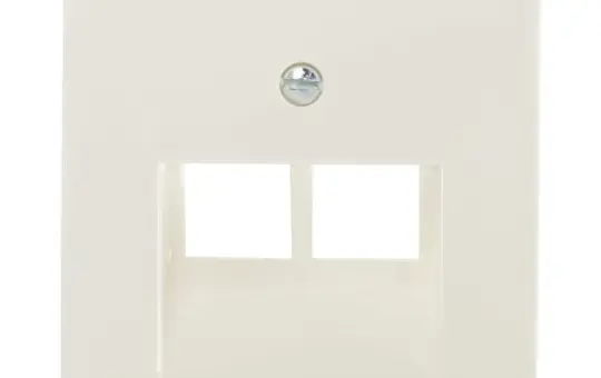 JUNG A569-2BFPLUA Netzwerkabdeckung Serie A 2-fach, Thermoplast | weiß