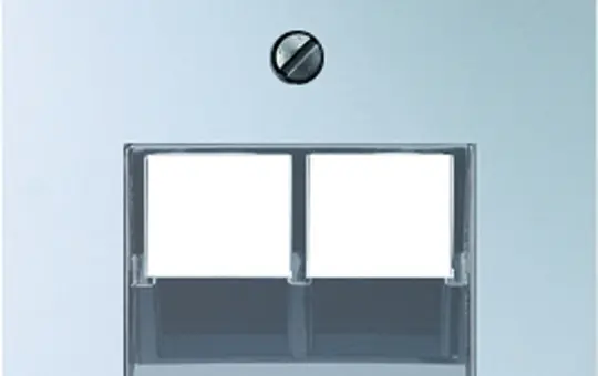 JUNG A569-2BFPLUAAL Netzwerkabdeckung Serie A 2-fach, Thermoplast | aluminium