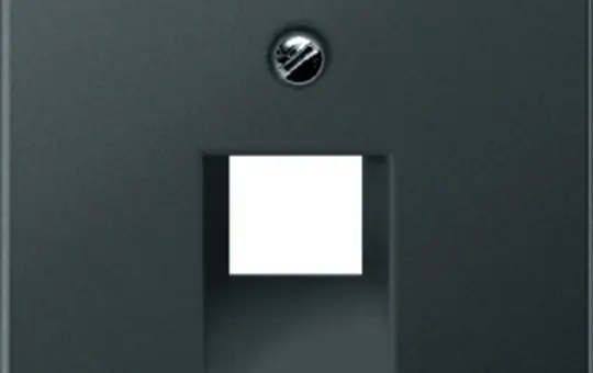 JUNG A569-1BFPLUAANM Netzwerkabdeckung Serie A 1-fach, Thermoplast | anthrazit matt
