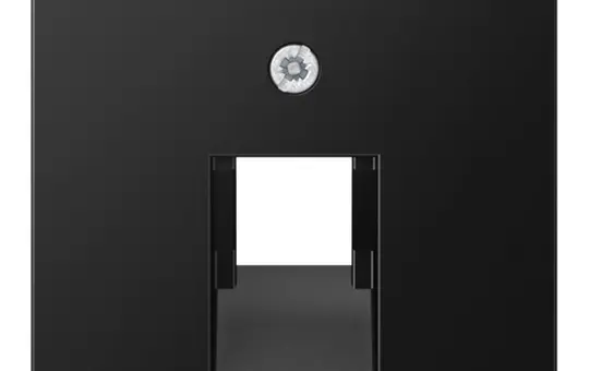 JUNG A569-1BFPLUASWM Netzwerkabdeckung Serie A 1-fach, Thermoplast | graphitschwarz matt