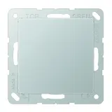 JUNG A594-0AL Blindabdeckung Serie A/AS gerastet | aluminium