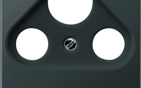 JUNG A561BFPLSATANM Antennenabdeckung Serie A 3-fach, Thermoplast | anthrazit matt