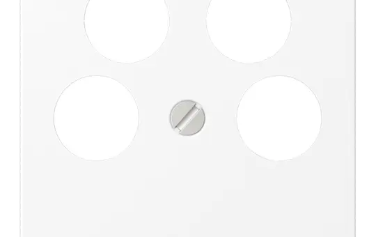 JUNG A561-4SAT2WWM Antennenabdeckung Serie A 4-fach | schneeweiß matt