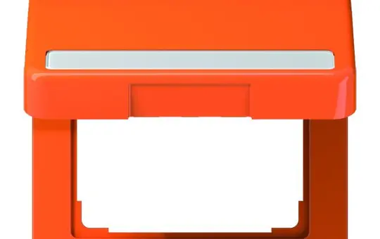 JUNG CD590BFNAKLO EDV-Klappdeckel mit Schriftfeld Serie CD Standard | braun