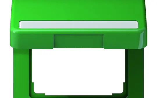 JUNG CD590BFNAKLGN EDV-Klappdeckel mit Schriftfeld Serie CD Standard | grün