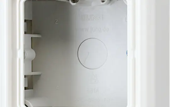 JUNG CD581AWW Aufputz-Kappe Serie CD 1-fach | alpinweiß