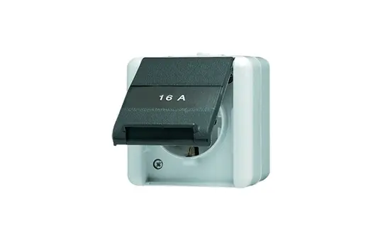 JUNG 820NAW SCHUKO-Steckdose, Beschr. Serie WG 800 Standard