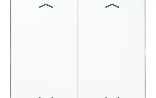 JUNG LS995MPWW beschr. Wippe Serie LS 2-fach, Pfeile | alpinweiß