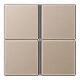 JUNG A404TSACH Tastensatz F40 Serie A/AS 4-fach | champagner