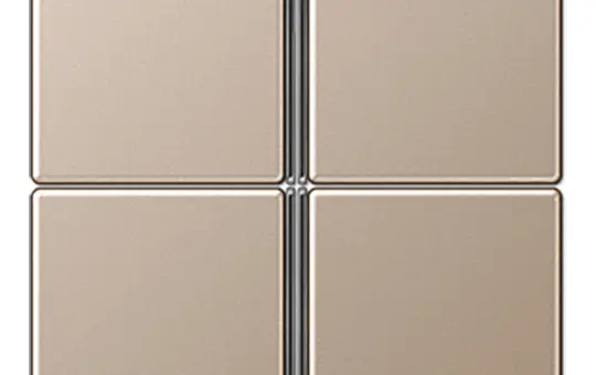 JUNG A404TSACH Tastensatz F40 Serie A/AS 4-fach | champagner