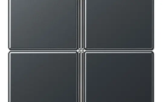 JUNG A404TSAANM Tastensatz F40 Serie A/AS 4-fach | anthrazit matt