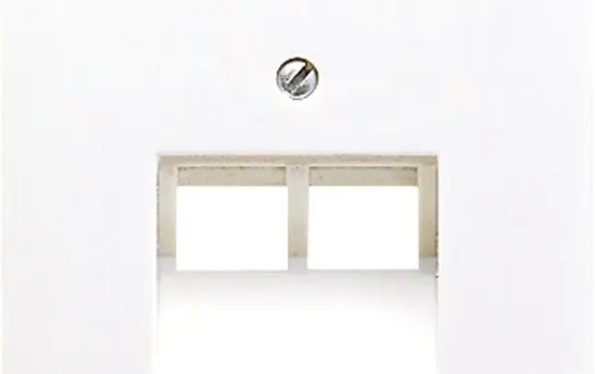 JUNG CD569-2UAWW Netzwerkabdeckung Serie CD 2-fach | alpinweiß