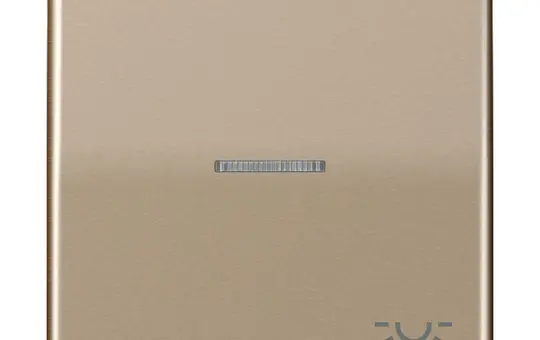 JUNG CD590KO5LGB beschr. Kontrollwippe Serie CD 1-fach, Licht | gold-bronze