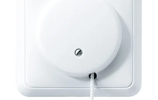 JUNG 5506ZUWW Zugschalter komplett Serie CD Wechselschalter | alpinweiß