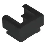 JUNG 12SW Kabel-, Rohr- und Kanal-Einführung für Kabelkanal 15 x 15 mm | schwarz