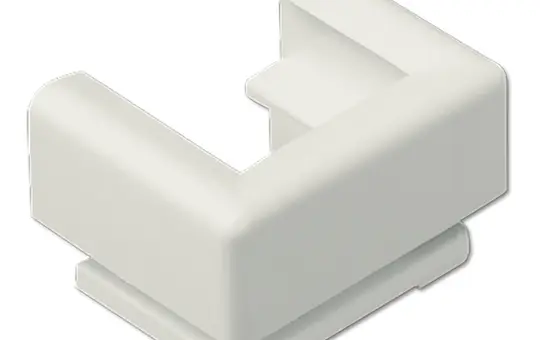 JUNG 12 Kabel-, Rohr- und Kanal-Einführung für Kabelkanal 15 x 15 mm | weiß