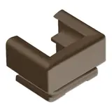 JUNG 12BR Kabel-, Rohr- und Kanal-Einführung für Kabelkanal 15 x 15 mm | braun