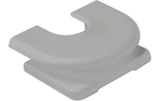 JUNG 11GR Kabel-, Rohr- und Kanal-Einführung für Kabel- & Minikanal | grau