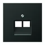 JUNG AL2969-2UAAN Netzwerkabdeckung Serie LS 2-fach | anthrazit