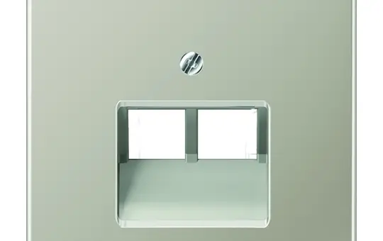 JUNG ES2969-2UA Netzwerkabdeckung Serie LS 2-fach | edelstahl