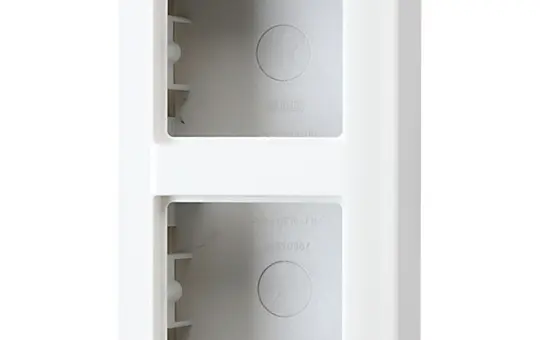 JUNG AS582AWW Aufputz-Kappe Serie AS 2-fach | alpinweiß