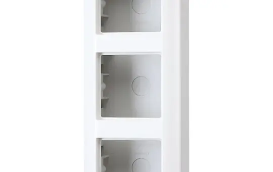 JUNG AS583AWW Aufputz-Kappe Serie AS 3-fach | alpinweiß