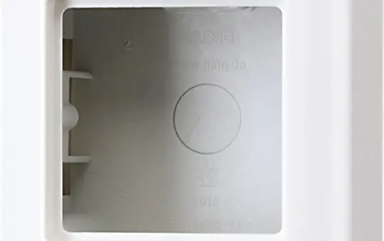 JUNG AS581AWW Aufputz-Kappe Serie AS 1-fach | alpinweiß