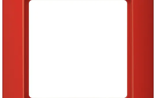 JUNG AS581BFRT Abdeckrahmen AS 500 1-fach, Thermoplast | rot