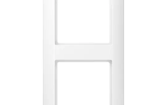 JUNG AS582BFWW Abdeckrahmen AS 500 2-fach, Thermoplast | alpinweiß