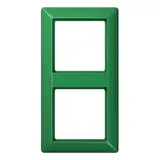 JUNG AS582BFGN Abdeckrahmen AS 500 2-fach, Thermoplast | grün