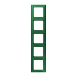 JUNG AS585BFGN Abdeckrahmen AS 500 5-fach, Thermoplast | grün