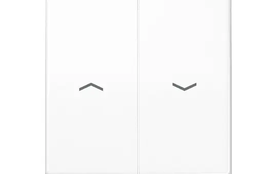 JUNG AS591-5PBFWW Jalousiewippe Serie AS 2-fach, Thermoplast | alpinweiß